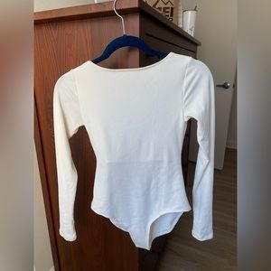 White bodysuit (Girlfriend Collective)
